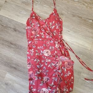 Xhilaration floral wrap dress
